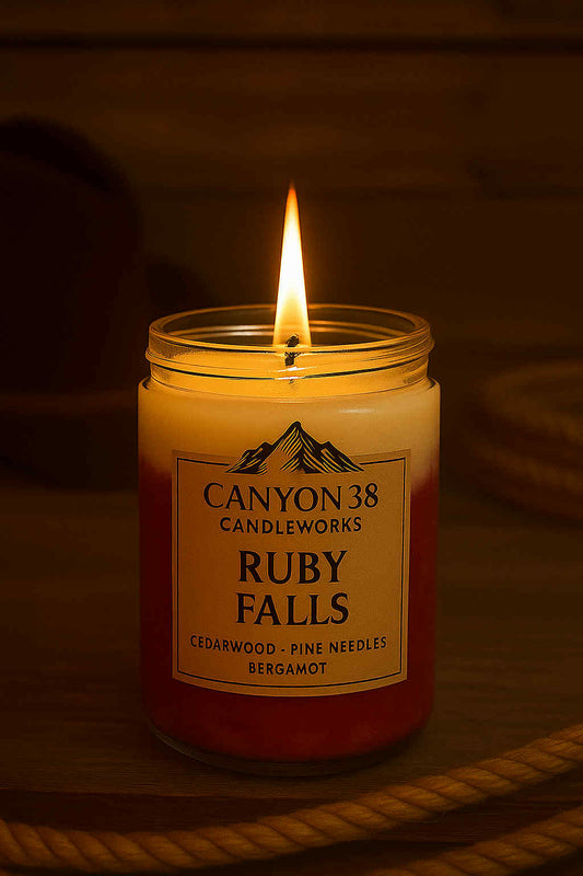 Ruby Falls Candle